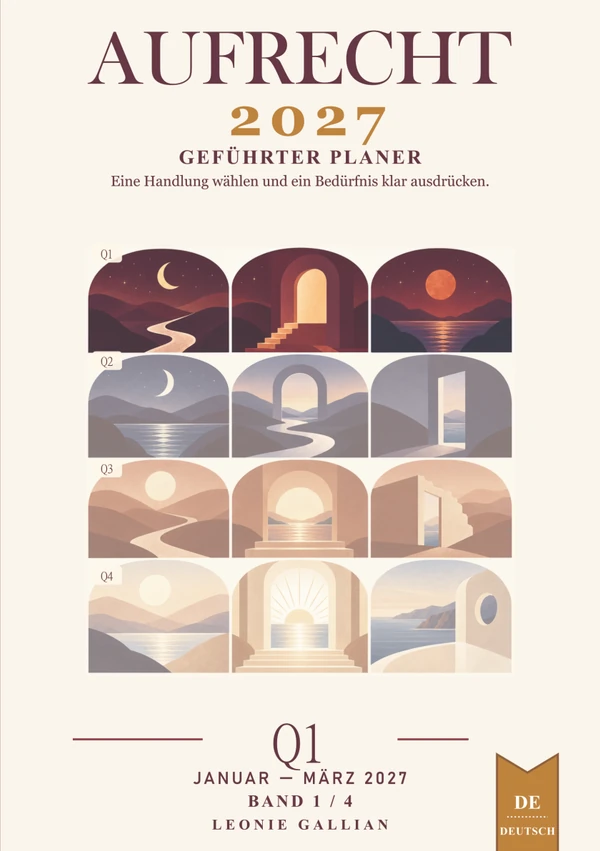 Cover von AUFRECHT · 1. Quartal · Januar – März 2027 · Leonie Gallian