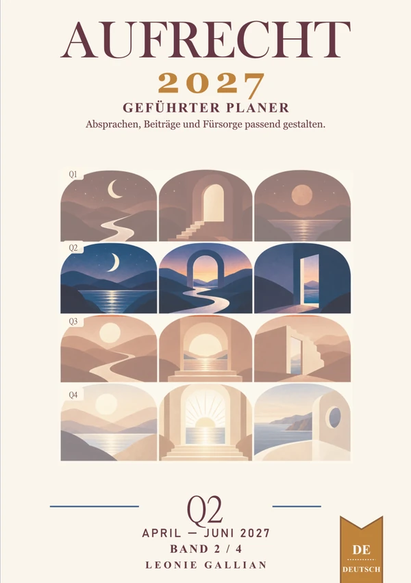 Cover von AUFRECHT · 2. Quartal · April – Juni 2027 · Leonie Gallian