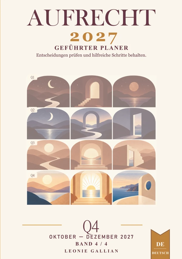 Cover von AUFRECHT · 4. Quartal · Oktober – Dezember 2027 · Leonie Gallian